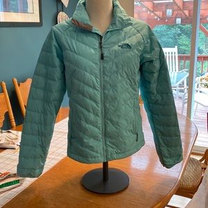 The North face jacket pretty teal color